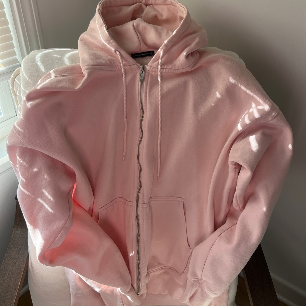 Brandy Melville Light Pink Hoodie